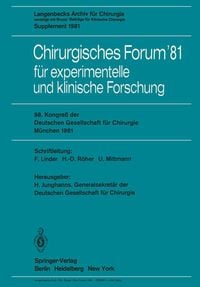 Produktbild: Chirurgisches Forum &rsquo;81 f&uuml;r experimentelle und klinische Forschung