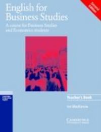 Produktbild: Mackenzie, I: English for Business Studies Teacher's book
