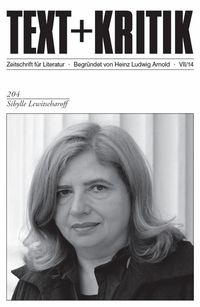 Produktbild: TEXT+KRITIK 204 - Sibylle Lewitscharoff