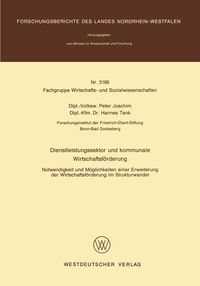 Produktbild: Dienstleistungssektor und kommunale Wirtschaftsf&ouml;rderung