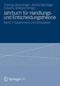Produktbild: Jahrbuch f&uuml;r Handlungs- und Entscheidungstheorie