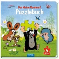 Produktbild: Tr&ouml;tsch Der kleine Maulwurf Puzzlebuch mit 4 Puzzle Maulwurf
