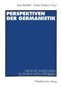 Produktbild: Perspektiven der Germanistik