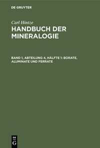 Produktbild: Borate, Aluminate und Ferrate
