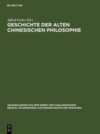 Produktbild: Geschichte der alten chinesischen Philosophie
