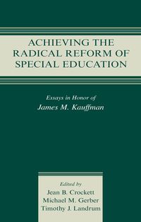 Produktbild: Achieving the Radical Reform of Special Education