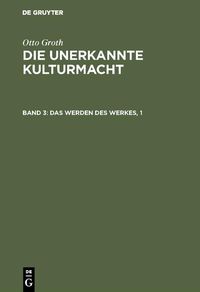 Produktbild: Das Werden des Werkes, 1