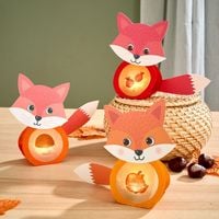 Produktbild Bastelset - Erstes Kleben Minilichter Fuchs