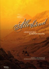 Produktbild: Allerhand Lieder aus dem Bleiberger Hochtal