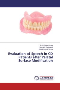 Produktbild: Evaluation of Speech in CD Patients after Palatal Surface Modification