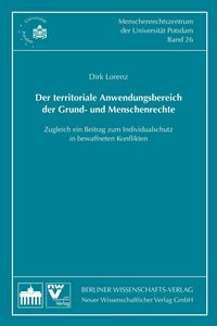 Produktbild: Der territoriale Anwendungsbereich der Grund- und Menschenrechte
