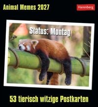 Produktbild: Animal Memes Postkartenkalender 2027 - 53 tierisch witzige Postkarten