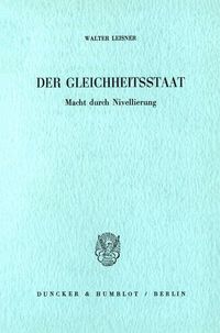 Produktbild: Der Gleichheitsstaat.