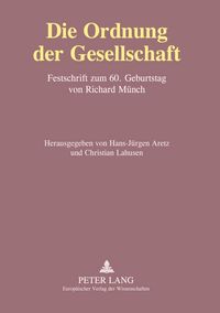 Produktbild: Die Ordnung der Gesellschaft