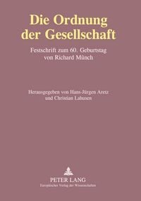 Produktbild: Die Ordnung der Gesellschaft