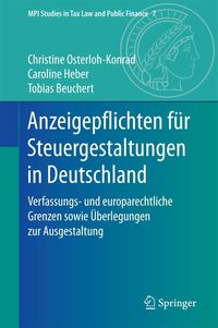 Produktbild: Anzeigepflichten f&uuml;r Steuergestaltungen in Deutschland