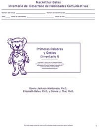 Produktbild: MacArthur Inventario del Desarrollo de Habilidades Comunicativas (Inventario)
