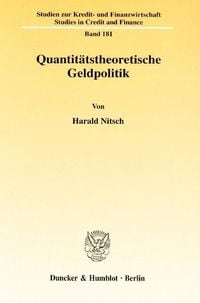Produktbild: Quantit&auml;tstheoretische Geldpolitik.