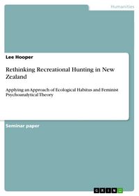 Produktbild: Rethinking Recreational Hunting in New Zealand