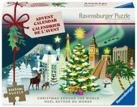 Produktbild: Puzzle-Adventskalender 24x 56 Teile - Christmas around the World