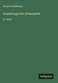 Produktbild: Dramaturgie des Schauspiels
