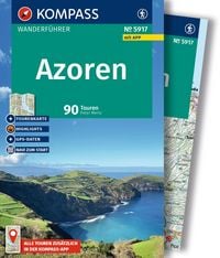 Produktbild: KOMPASS Wanderf&uuml;hrer Azoren, 90 Touren mit Extra-Tourenkarte