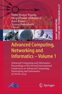Produktbild: Advanced Computing, Networking and Informatics- Volume 1