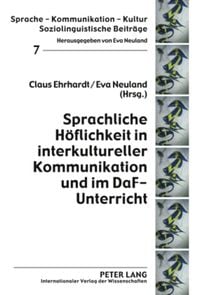 Produktbild: Sprachliche Hoeflichkeit in interkultureller Kommunikation und im DaF-Unterricht