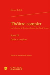 Produktbild: Theatre Complet T.3 : Didon Se Sacrifiant