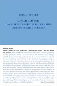 Bild vom Artikel Mensch und Welt. Das Wirken des Geistes in der Natur - über das Wesen der Bienen vom Autor Rudolf Steiner