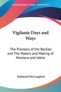 Produktbild: Langford, N: Vigilante Days and Ways
