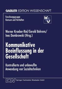 Produktbild: Kommunikative Beeinflussung in der Gesellschaft