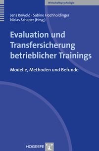 Produktbild: Evaluation und Transfersicherung betrieblicher Trainings