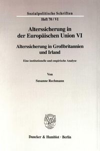 Produktbild: Alterssicherung in der Europ&auml;ischen Union VI.