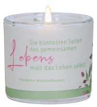 Produktbild: Glaswindlicht zum Ehejubil&auml;um - Gemeinsames Leben