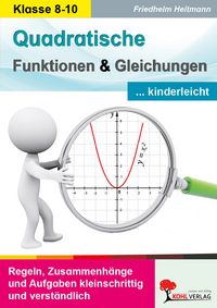 Produktbild: Quadratische Funktionen und Gleichungen kinderleicht