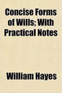 Produktbild: Concise Forms of Wills; With Practical Notes