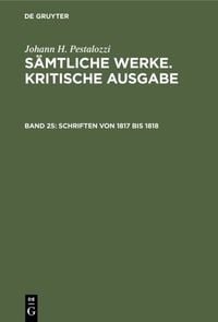 Produktbild: Schriften von 1817 bis 1818