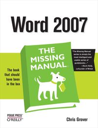 Produktbild: Word 2007: The Missing Manual