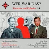 Produktbild: Schulz-Reiss, C: Wer war das? Forscher und Erfinder 4/CD
