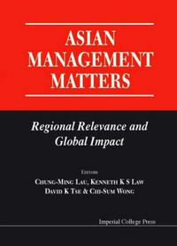 Produktbild: Asian Management Matters: Regional Relevance and Global Impact