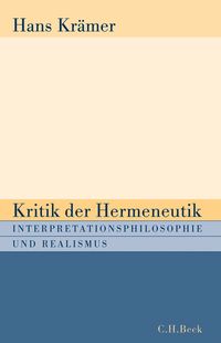 Produktbild: Kritik der Hermeneutik