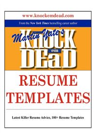 Produktbild: Knock Em Dead Resume Templates