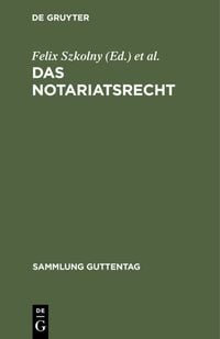 Produktbild: Das Notariatsrecht