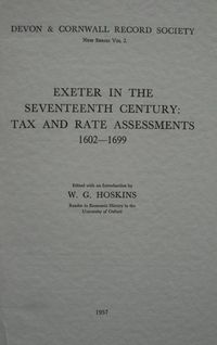 Produktbild: Exeter in the Seventeenth Century