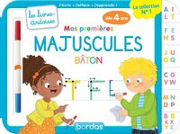 Produktbild: Mes premi&egrave;res majuscules b&acirc;ton : j'&eacute;cris, j'efface, j'apprends !
