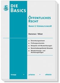 Produktbild: Die Basics Öffentliches Recht - Band 2 Verwaltungsrecht