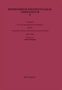 Produktbild: Verzeichnis der in den Supplikenregistern der P&ouml;nitentiarie Leos X. vorkommenden Personen, Kirchen und Orte des Deutschen Reiches (1513-1521)