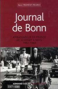 Produktbild: Journal de Bonn ; Ambassadeur de France de Schmidt a Kohl, 1982-1983