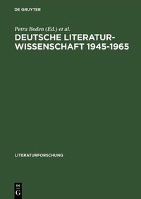 Produktbild: Deutsche Literaturwissenschaft 1945-1965
